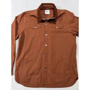 KATIN Canvas Utility Shirt Jacket Rustic Orange SZ XL